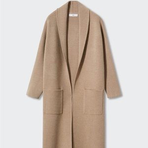 NWT- MANGO Oversized coat with pockets